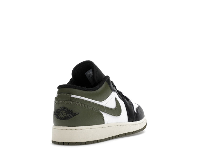Jordan 1 Low Black Toe Medium Olive (GS)
