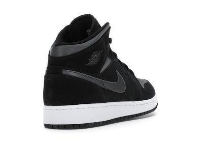 Jordan 1 Mid White Black Grey (GS)