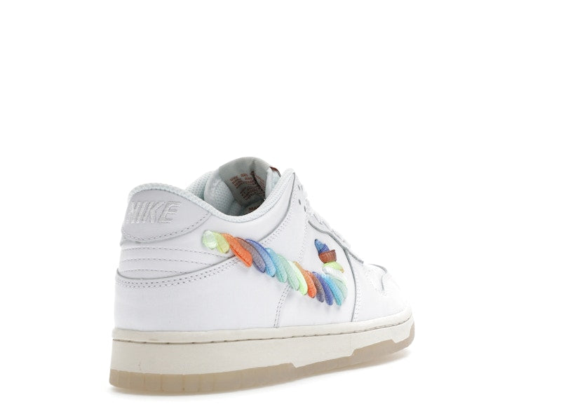 Nike Dunk Low SE Rainbow Lace Swoosh White (GS)