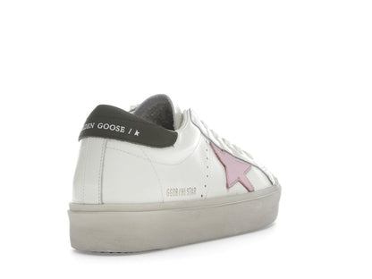 Golden Goose Hi Star White Pink Silver (Women's)