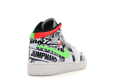 Jordan 1 Mid All Over Logos (GS)