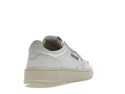 Autry Medalist Leather Low White