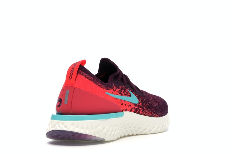 Nike Epic React Flyknit Bordeaux Hyper Jade (Women's)