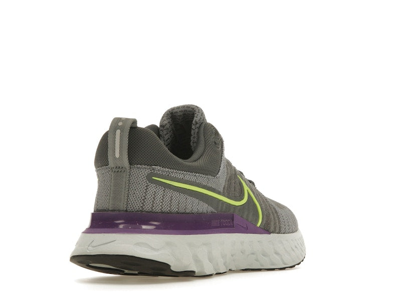 Nike React Infinity Run Flyknit 2 Grey Volt Wild Berry