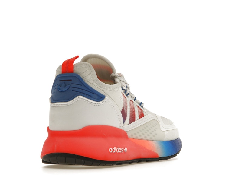 adidas ZX 2K Boost White Solar Red Blue