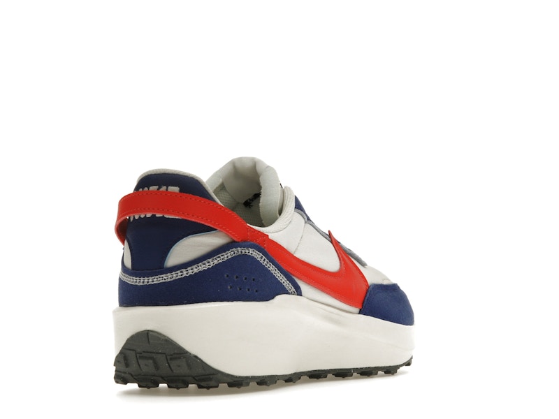 Nike Waffle Debut Swoosh Habanero Red Old Royal