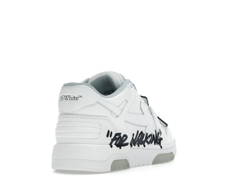 OFF-WHITE Out Of Office OOO Low Tops For Walking White Black (Women's)