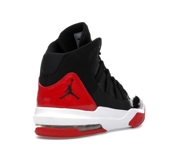 Jordan Max Aura Black Red Patent