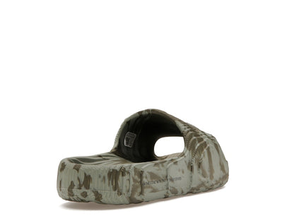 adidas Adilette 22 Slides Olive Strata Silver Green