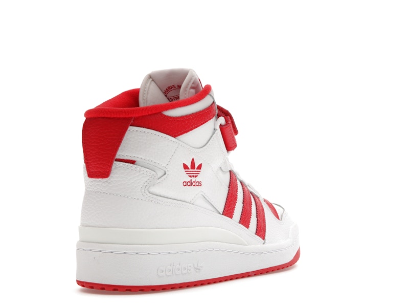 adidas Forum Mid Cloud White Vivid Red