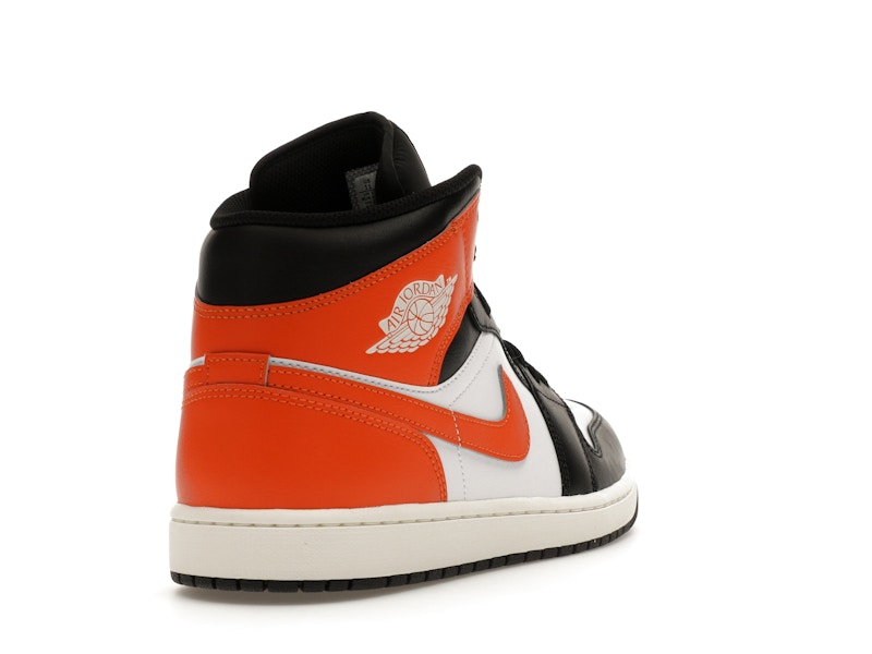 Jordan 1 Mid Black Toe Starfish