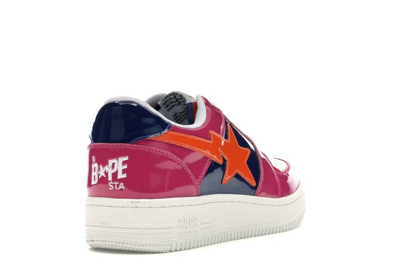 A Bathing Ape Bape Sta Low Color Block Pink Orange Navy