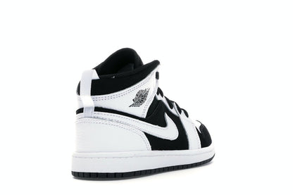 Jordan 1 Mid White Black (PS)