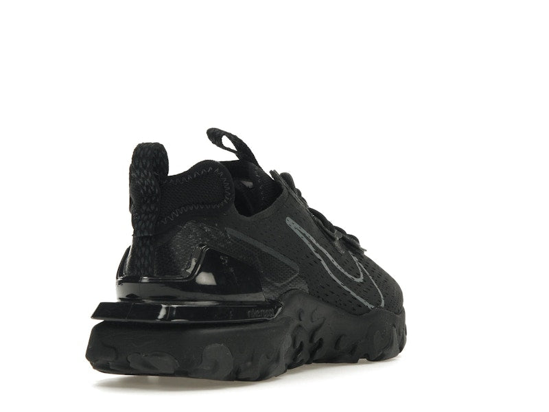 Nike React Vision Black Grey Swoosh