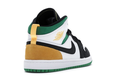 Jordan 1 Mid SE White Laser Orange Lucky Green (PS)