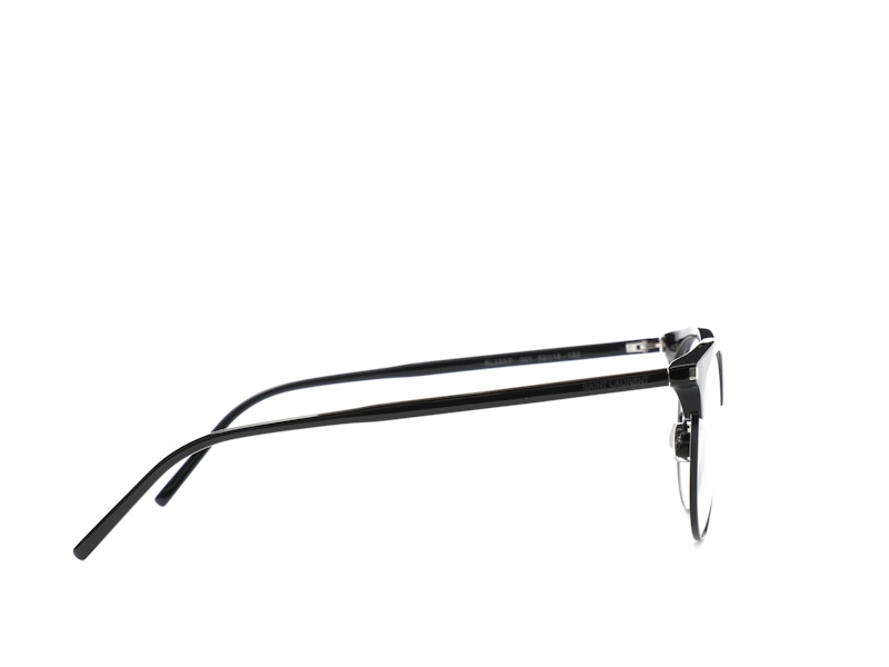 Saint Laurent Round-Frame Acetate Optical Frames Black Black Transparent (SL233F-30002729-001)