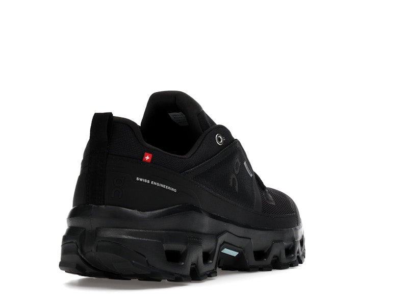 On Running Cloudrock Low Waterproof All Black