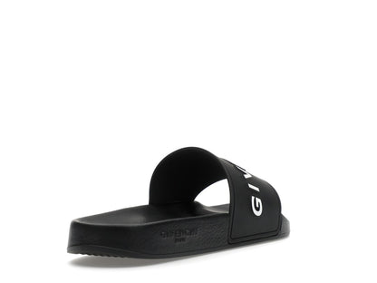 Givenchy Paris Flat Sandals Black White