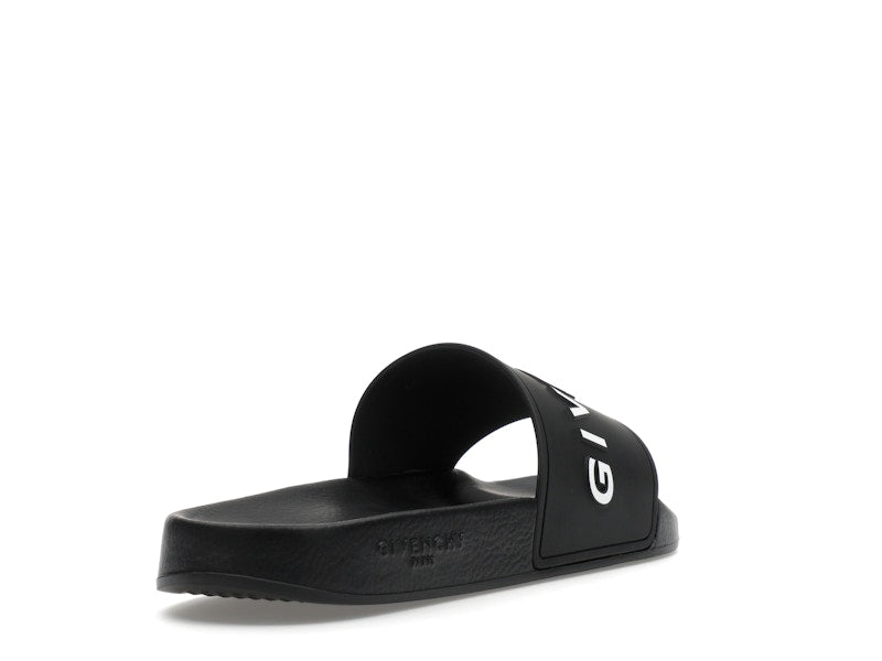 Givenchy Paris Flat Sandals Black White