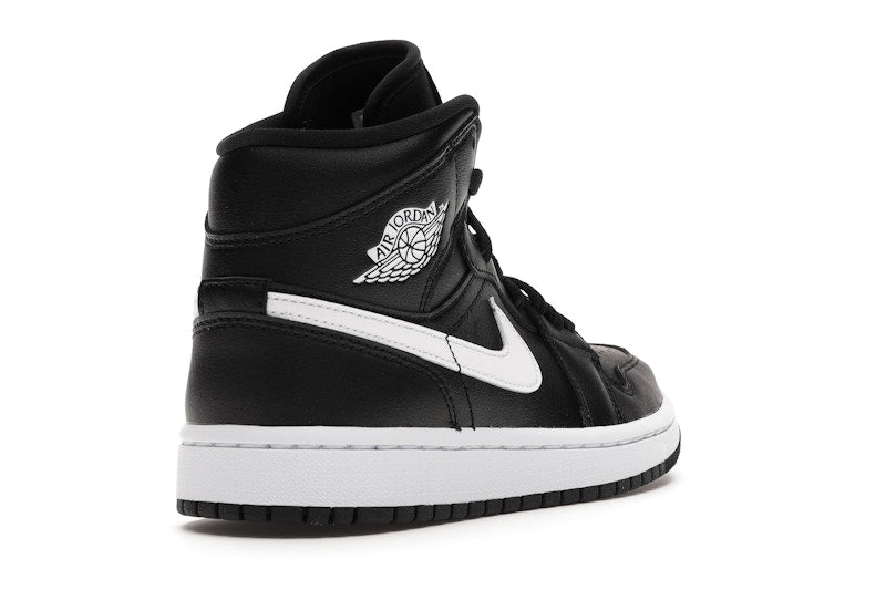 Jordan 1 Mid Black White (Women's)