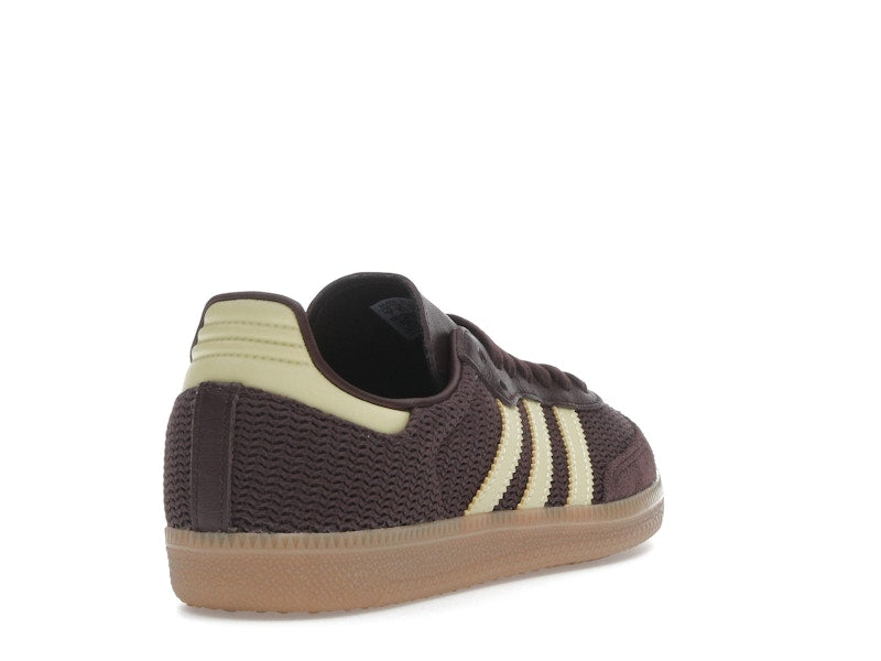 adidas Samba OG Shadow Brown Powder Yellow (Women's)