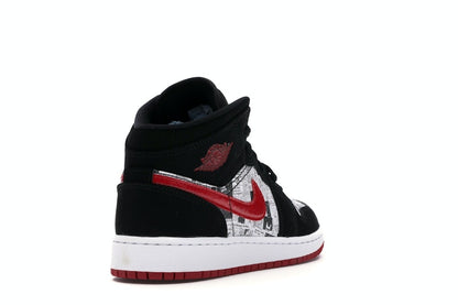 Jordan 1 Mid Newspaper Air Times (GS)
