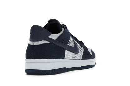 Nike Dunk Low Flyknit College Navy Pure Platinum