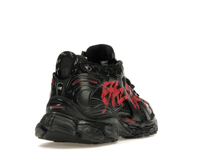 Balenciaga Runner Graffiti Black Red
