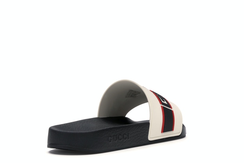 Gucci Stripe Slide White