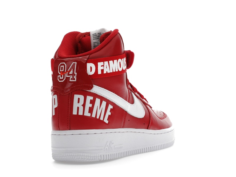 Nike Air Force 1 High Supreme World Famous Red