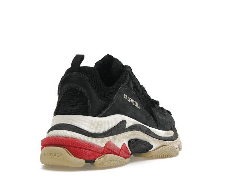 Balenciaga Triple S DIY Black Red White