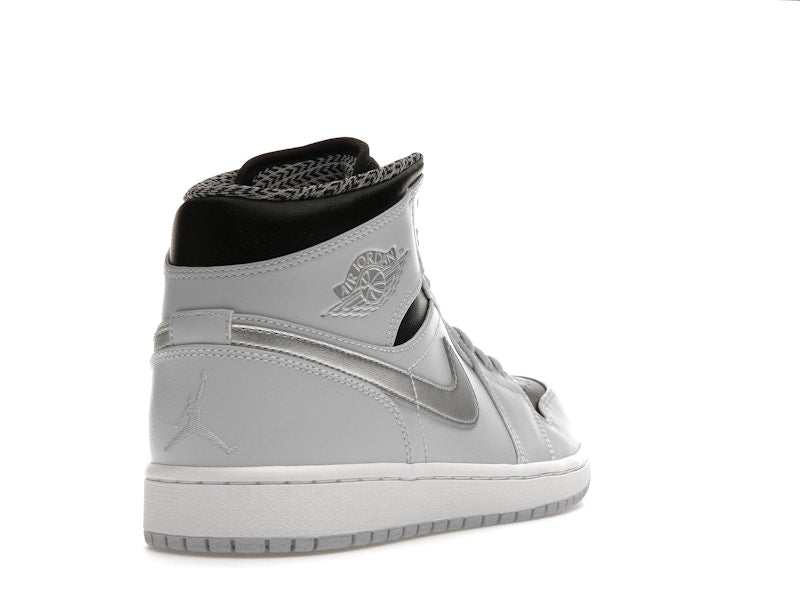 Jordan 1 Mid Pure Platinum Metallic Silver
