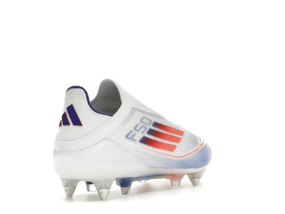adidas F50 Elite Laceless SG Cloud White Solar Red Lucid Blue