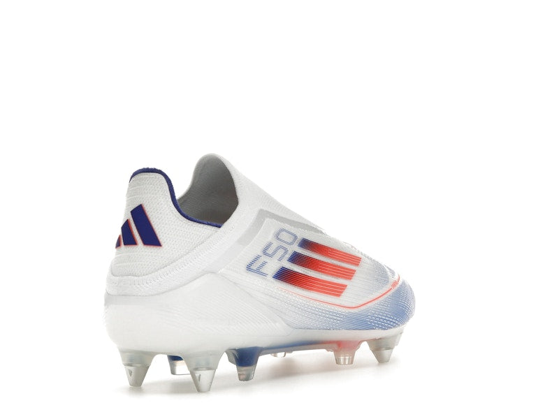 adidas F50 Elite Laceless SG Cloud White Solar Red Lucid Blue