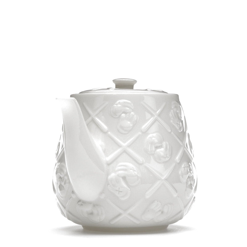 KAWS Ceramic Teapot White