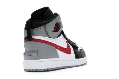 Jordan 1 High FlyEase Black Particle Grey Gym Red
