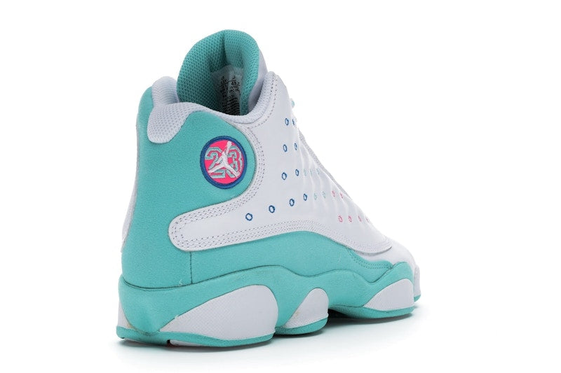 Jordan 13 Retro White Soar Green Pink (GS)