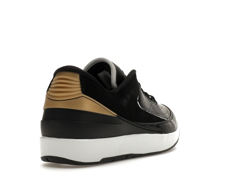 Jordan 2 Retro Low Black Metallic Gold (Women's)