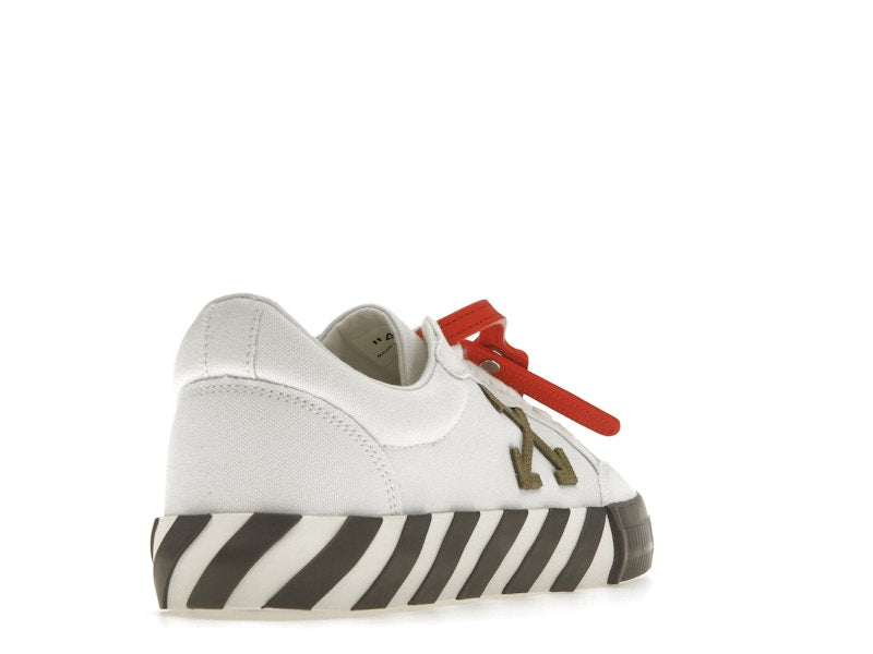 OFF-WHITE Vulcanized Low White Khaki Canvas