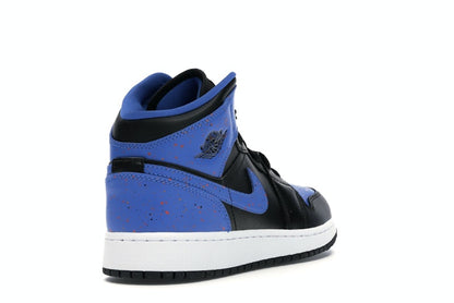 Jordan 1 Mid Royal Paint Splatter (GS)