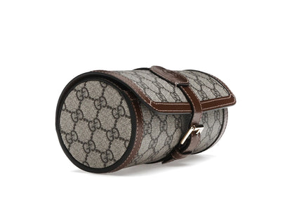 Gucci Supreme Monogram Watch Role Bag Brown