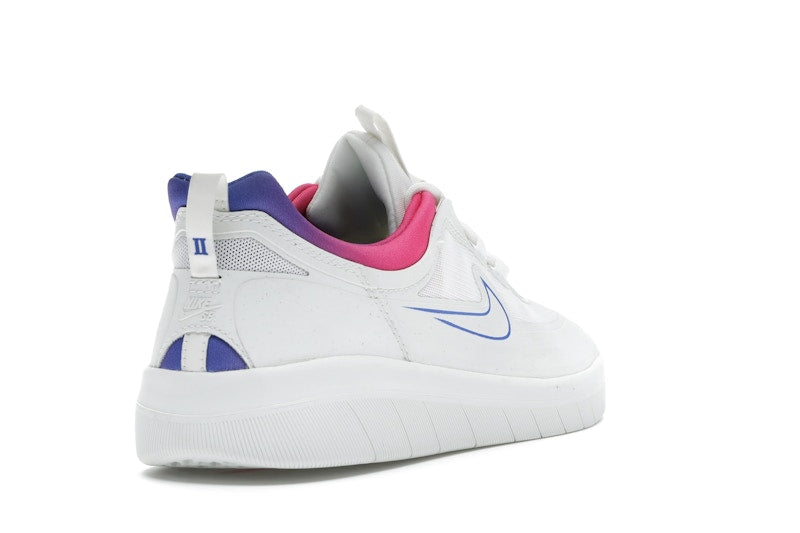 Nike SB Nyjah Free 2 Summit White Pink Blast Racer Blue