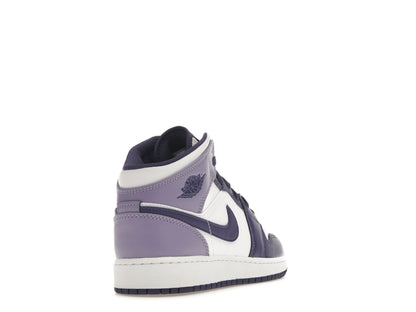 Jordan 1 Mid White Sky J Purple (GS)