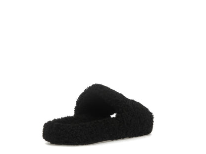 Balenciaga Paris Furry Slide Black (Women's)