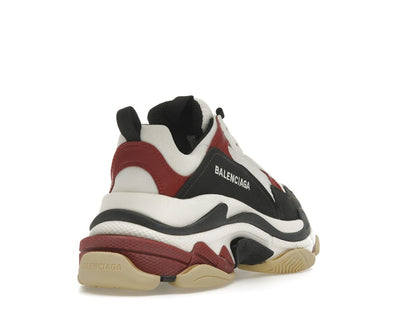 Balenciaga Triple S White Black Crimson