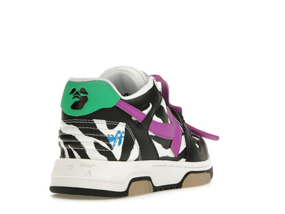 OFF-WHITE Out Of Office OOO Low Tops Zebra Pink (Women's)