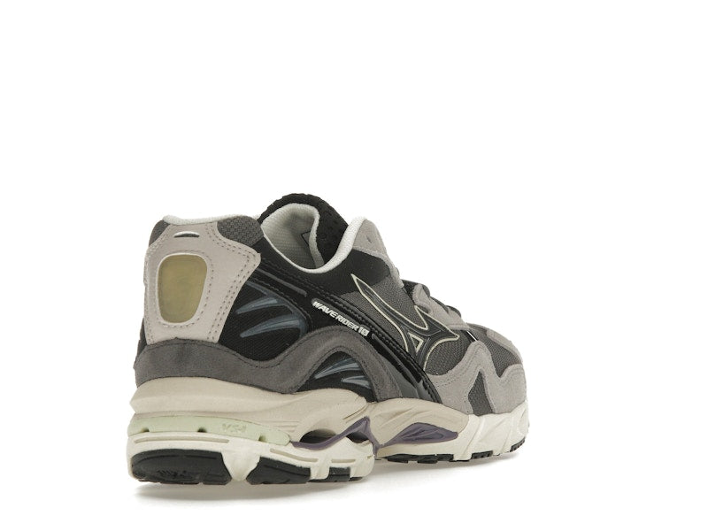 Mizuno Wave Rider 10 Dark Grey Lime Yellow