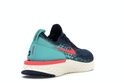Nike Epic React Flyknit College Navy Hyper Jade