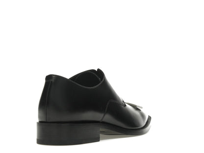Balenciaga Rim Derby Shoes Black Leather