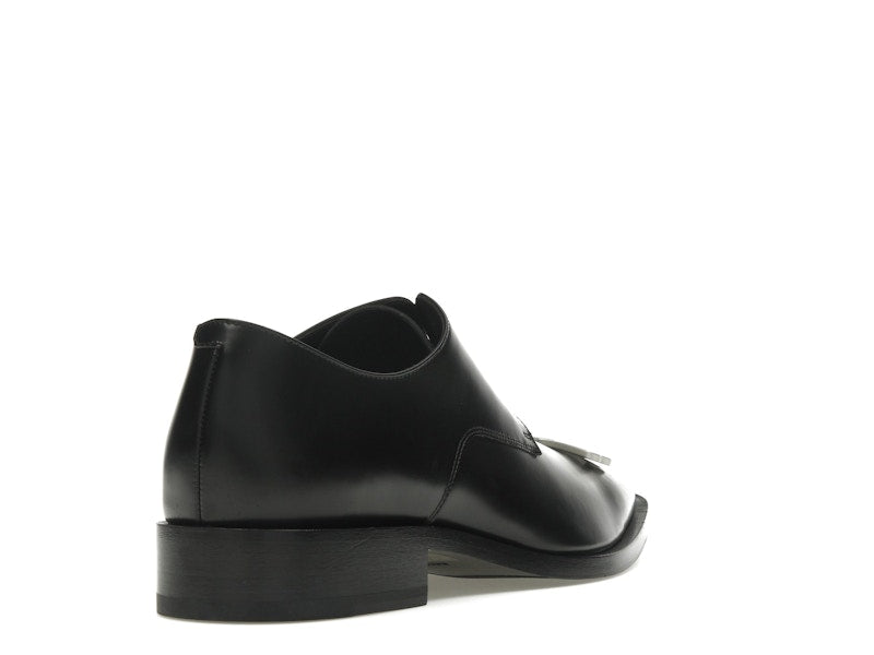 Balenciaga Rim Derby Shoes Black Leather